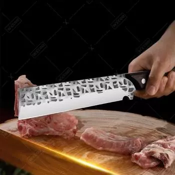 Нож для разделки мяса бытовой тесак профессиональный ручной ковки многоцелевой кухонный нож для резки курицы утки рыбы острый нож