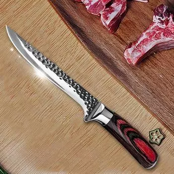 Нож для разделки мяса, домашний нож для рыбы, многофункциональный кухонный нож для свинины из нержавеющей стали, нож для мяса, нож для барбекю withoutcover