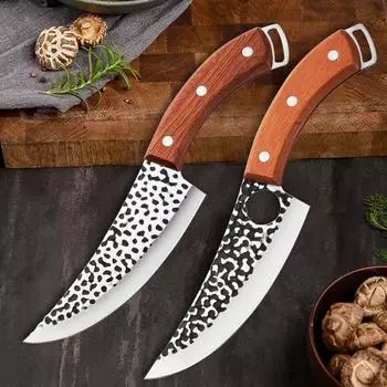 Нож для разделки мяса из нержавеющей стали, кованый нож для овощей и фруктов B
