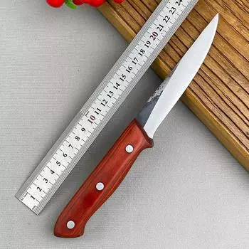 Нож для разделки мяса, рыбы, фруктов, стейков, деревянная ручка, кузнечный нож для разделки мяса, поварской топор, кухонные ножи для мяса, инструменты 1