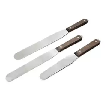 Нож для регулировки краски из нержавеющей стали с деревянной ручкой, нож для смешивания паяльной пасты, инструмент для ракеля для трафаретной печати, аксессуары