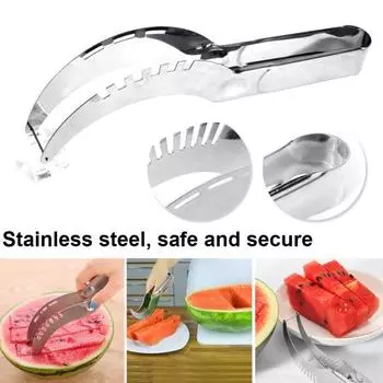 Нож для резки арбуза из нержавеющей стали 21 см, нож для резки фруктов и дыни, кухонные гаджеты