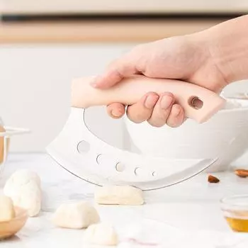 Нож для резки из нержавеющей стали, многофункциональный нож для резки теста, нож для пиццы, кухонный многофункциональный нож для резки, гаджеты для выпечки розовый