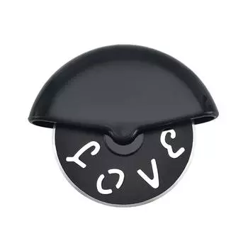 Нож для резки круглого колеса из нержавеющей стали для пиццы с крышкой, роликовый резак для теста, кондитерские кухонные аксессуары для выпечки, инструменты светло-серый