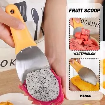 Нож для резки манго, гранулированный инструмент, многофункциональный очиститель, сепаратор для очистки манго, нож для очистки, ложка для выкапывания манго, гаджет 1PCS