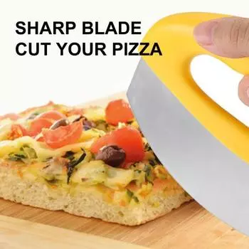 Нож для резки пиццы. Эффективный, экономичный, долговечный. Привлекательная гладкая поверхность. Защитная пленка в комплекте для подарков.