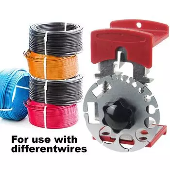 Нож для резки проводов Лезвия для снятия изоляции Портативный инструмент для зачистки кабеля с регулируемой глубиной Инструменты электрика Ручной инструмент для быстрой зачистки Plastics