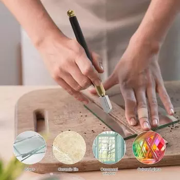 Нож для резки стеклянной плитки, лезвие 12/20 мм, сменное лезвие, подача масла, карбид для инструмента для резки стеклянной плитки своими руками