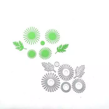 Нож для резки своими руками из углеродистой стали, форма для ножа-головоломки, форма для тиснения, взрывной стиль, листья, цветок