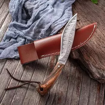 Нож для рыбы из нержавеющей стали, нож для мясника без костей, кухонный нож для убоя свиней без кожи knife whit cover