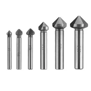 Нож для снятия фаски с прямой ручкой, сверло с потайной головкой, фреза для деревообработки, инструмент для снятия заусенцев One Size белый