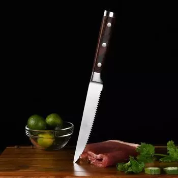 Нож для стейка Кухонные ножи для стейка Ножи из нержавеющей стали для говядины Нож для ужина Нож для резки хлеба