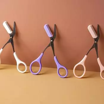 Нож для стрижки бровей Crescent, расческа для бровей, микронож для выскабливания бровей, профессиональные инструменты для ухода за бровями