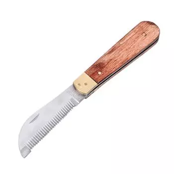 Нож для стрижки лошадей Профессиональный, эффективный, безопасный, для удаления старой шерсти, ручка из розового дерева для лошадей