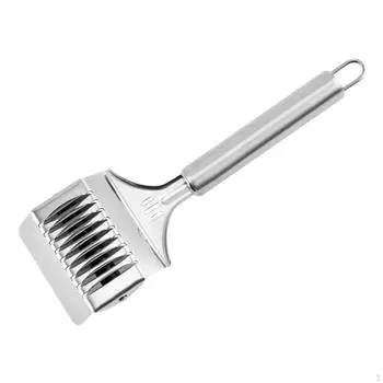 Нож для теста из нержавеющей стали, многоцелевой, решетчатый ролик, легко моется, руководство A