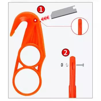 Нож для живота рыбы, мини-портативный рыболовный резак, пластиковые многофункциональные инструменты