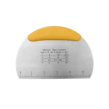 Нож и лопатка-скребок из нержавеющей стали с гранями для выпечки и нарезки лапши