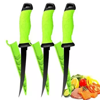 Нож из нержавеющей стали для обвалки филе рыбы, многоцелевой нож для мяса, нож для разделки мяса, нож для нарезки фруктов, кухонные ножи для нарезки рыбы