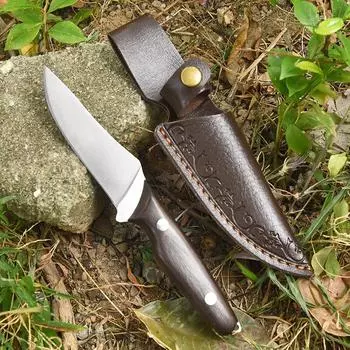 Нож из нержавеющей стали, кухонные ножи для пилинга, нож для мяса, нож для суши, резак для фруктов с чехлом для ножа