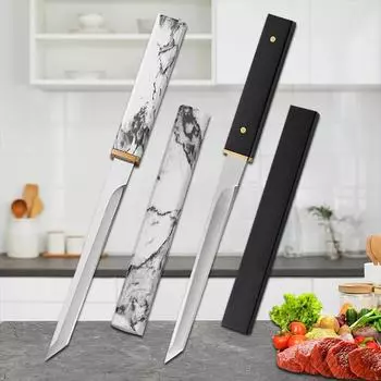 Нож из нержавеющей стали, кухонный нож шеф-повара, мясной тесак, нож для обвалки, резки фруктов, нож для рыбалки на открытом воздухе