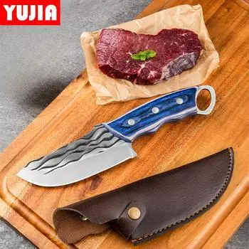 Нож Нож для фруктов из нержавеющей стали Домашний разваливающийся Кованый нож для мяса Нож из нержавеющей стали Нож шеф-повара для фруктов и овощей Кухонные ножи