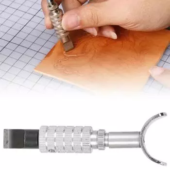 Нож с шарикоподшипником из вольфрамовой стали, регулируемый, ручной инструмент для резьбы по коже 1.3