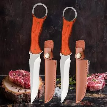 Нож шеф-повара для приготовления мяса, нож-тесак, кухонный нож ручной работы, кованый нож для фруктов, профессиональный нож для обвалки из нержавеющей стали
