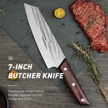 Нож шеф-повара, кованые кухонные ножи ручной работы, профессиональный нож для разделки мяса, острые ножи-тесаки, нож для нарезки мяса Faca Chef
