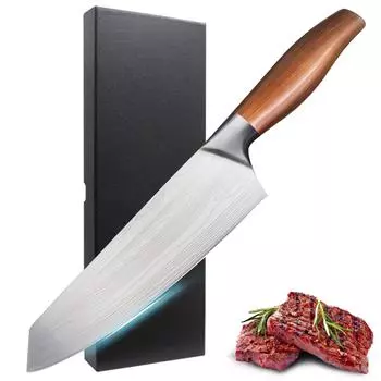 Нож шеф-повара, кухонный нож из нержавеющей стали, японский нож-тесак, нож для нарезки мяса, рыбы, нож мясника, кухонные инструменты