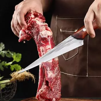 Нож шеф-повара, профессиональный нож для филетирования, разделки мяса, обвалки, острый нож для нарезки мяса, рыбы, кухонные принадлежности