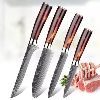 Нож шеф-повара, разделочный нож для мяса, овощей, стейков, разделочный нож для рыбы, разделочный нож для мяса, кухонные ножи из нержавеющей стали