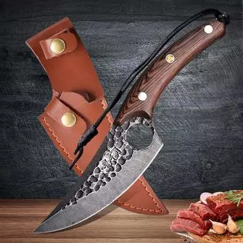 Нож шеф-повара ручной работы, нож для обвалки, нож мясника, разделочный нож, кухонный инструмент, аксессуары 1pcs