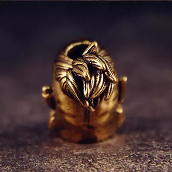 Нож шнурок бусина латунный брелок кулон DIY коллекция ремесло паракорд декоративный брелок для