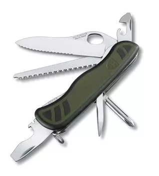 Нож солдатский VICTORINOX швейцарский армейский нож многофункциональный нож большое лезвие с крестообразной отверткой швейцарский многофункциональный инструмент с 10 функциями []