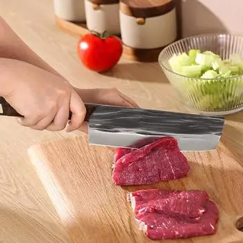 Нож-тесак из нержавеющей стали, кованый нож ручной работы для обвалки мяса, нож для резки рыбы, нож для нарезки фруктов, овощные ножи для дома