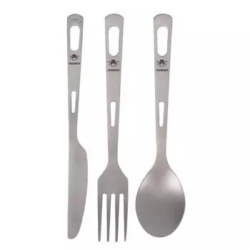Нож, вилка, ложка, походный нож, вилка, ложка, набор столовых приборов Ti, многоразовые столовые приборы для походов и кемпинга