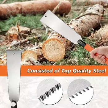 Ножи для деревообработки Andy, ручная пила, японская пила Ryoba, двусторонняя тянущая пила, сменная пила для резки заподлицо, ручная пила с гибким лезвием 1pc 250D