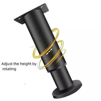 Ножки для чайного столика, Ножки для стола, Мебель, Фурнитура, Ножки для дивана, Опорные ножки, Ножки для дивана из нержавеющей стали, Регулируемые ножки для шкафа One Size чёрный