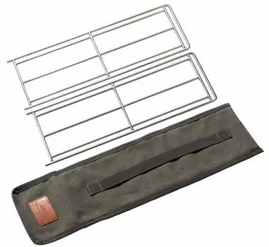 CAMPING MOON ножки для треноги для костра Гриль для костра Нержавеющая сталь Круглый стержень Подставка для плиты Костер Брезентовый чехол в комплекте Мульти-сталь 6 MTG-TL+BX серебряный