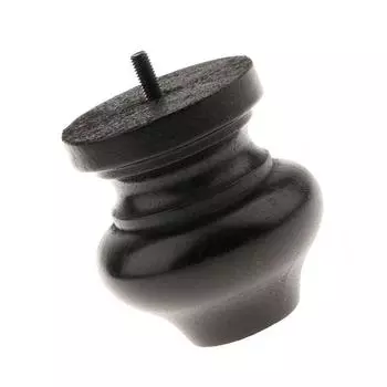 Ножки для мебели из цельного дерева для дивана/кушет/гостиной/кресла/кровати № 3 черные