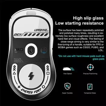 Ножки для мыши, коньки, сверхпрочная безупречная стеклянная гладкая прочная подошва для игровой мыши Logitech G Pro X Superlight 2 Dex A2