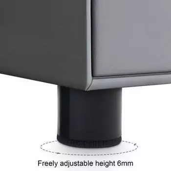 Ножки для шкафа, 4 шт./компл., износостойкие, сильная несущая способность, АБС-пластик, круглая регулируемая по высоте мебельная ножка для дома 1