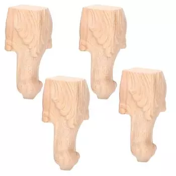 Ножки для шкафа, 4 шт., резные ножки для стола, мебельные ножки, ножки для дивана, в европейском стиле(15x6см)