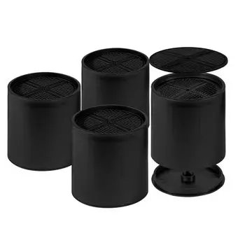 Ножки с шарнирным соединением, регулируемые по высоте, ножки Kotatsu, для увеличения высоты, ножки стола, набор из 4 штук, регулируемое по высоте нагревательное оборудование, емкость, черный цвет чёрный