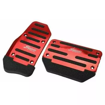 Ножная педаль Автоматическая нескользящая универсальная педаль газового тормоза красный