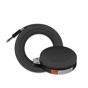 Ножная педаль для татуировки на 360 градусов с шнуром питания длиной 1,5 м, черный круглый ножной переключатель для татуировки