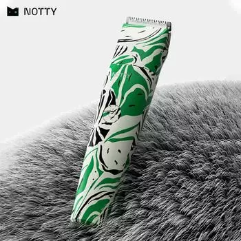 Ножницы для бритья домашних животных NOTTY 2 в 1, 5500 об/мин, супермотор, малошумные, моющиеся ножницы для бритья зелёный