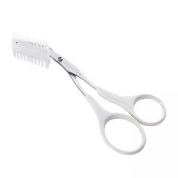 Ножницы для бровей Kai KAI, расческа, в комплекте, съемная стрижка, для мужчин и женщин, белые, сделаны в Японии KQ3042