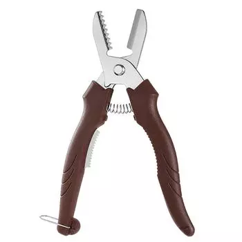 Ножницы для каштанов Инструмент для чистки каштанов из нержавеющей стали (Черный с аксессуарами)