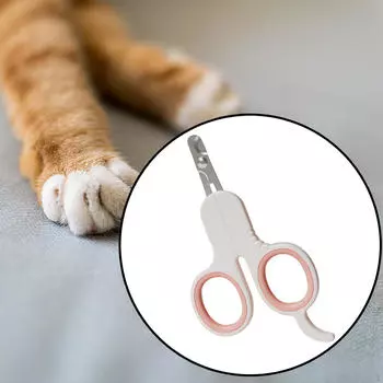 Ножницы для кошачьих когтей, машинки для стрижки с нескользящей ручкой для маленьких кошек, собак, щенков, кроликов, животных розовый